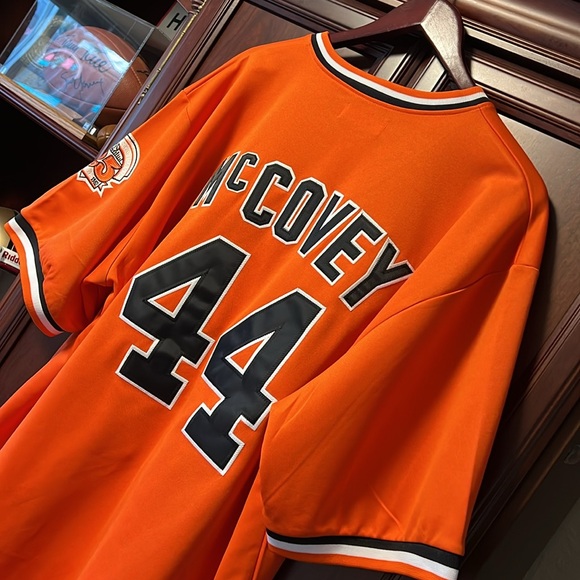 Vintage Cooperstown Collection MLB SF Giants Willie McCovey #44 Orange Jersey! - Picture 3 of 12